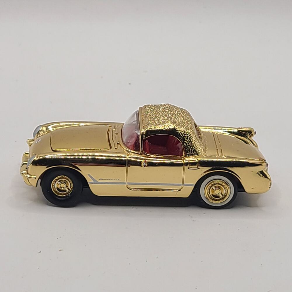 Racing champion gold Chevrolet Corvette Hood opens